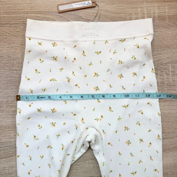 NWT SKIMS Cotton Rib Leggings Marigold Rosebud Floral Print XS - Picture 5 of 12